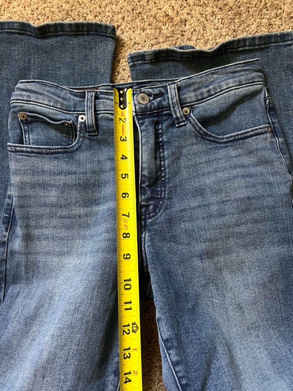 Lucky Brand “Stevie High Rise Flare” Stretch Women’s Jeans Size 4 Fitted - Picture 11 of 12